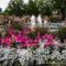 ..am nächsten Morgen, The Forks in Winnipeg, mit tollem Blumenschmuck, den hier auch kleine Gemeinden sehr pflegen...