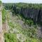 ..der Ouimet Canyon..mit Wänden aus Granit.....