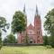 ....in Salantai steht diese Backsteinkirche von 1897.....