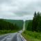 ...die Strasse führt über einen Mittelgebirgskamm von 1.000 m NN...
