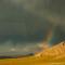 ..unser Stellplatz...mittem im Gebirge....kurz vor Sonnenuntergang...mit Regenbogen...was willst du mehr..????
