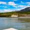 ...unser Captain Glen hat seine eigenen Navigationsmarken am Rand des Yukon...