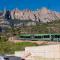...Montserrat...die Bahn bringt uns zum Kloster...